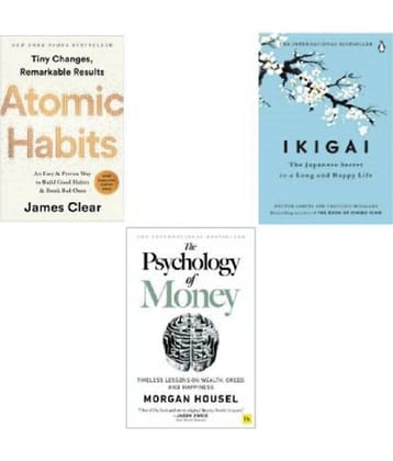 Psychology Of Moneyy + Atomic Habitss + Ikiggai