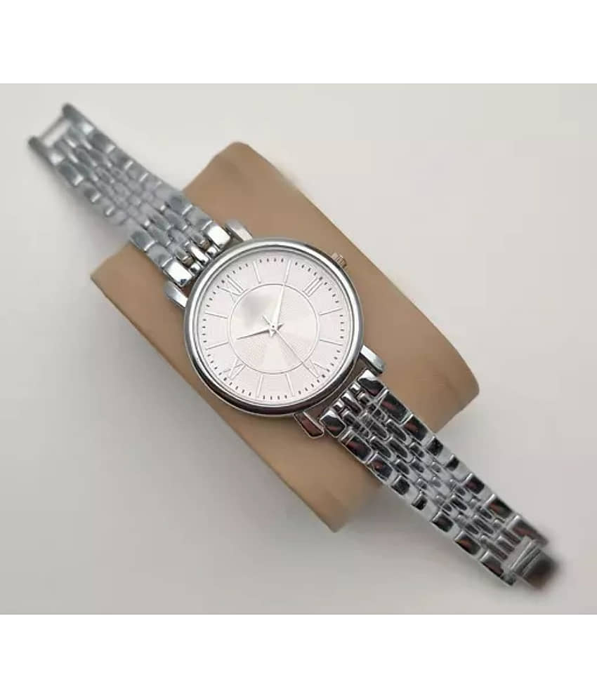 EEWHI Silver Metal Analog Womens Watch