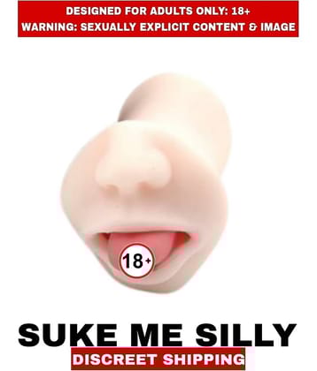 New Real Fell Mouth Suck Me Silly Silicon Masturbator Mini Doll Male Sexy Toy For Men