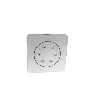 Hydro Massage Body Shower Square 130mm With Adjustable Cap, Rubit Cleaning System