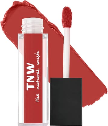 TNW - The Natural Wash Red Matte Long Lasting Liquid Lipstick ( Pack of 1 )