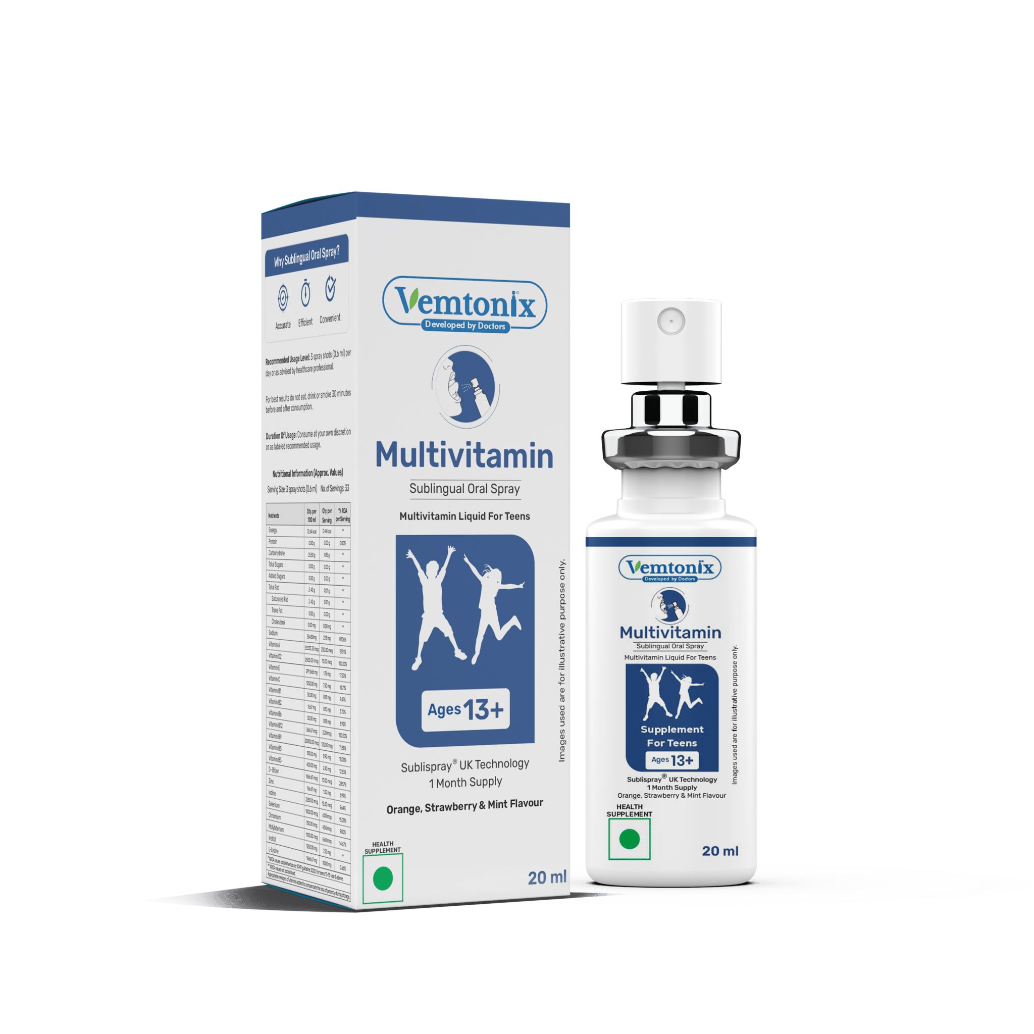 Vemtonix Multivitamin Sublingual Oral Spray (Teens)