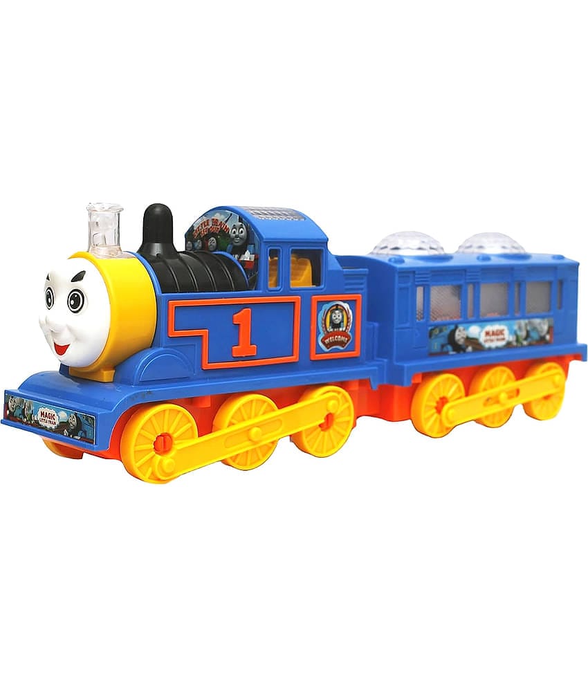 TOY DEKHO Choochoo Electric Train For Kids || Choochoo  New Generation Flash Electric Train Toy With 3D Light And Music For Boys Girls Age 2+ Years || Plastic Battery Operated Train Toy  (Multicolour, Pack of: 1)