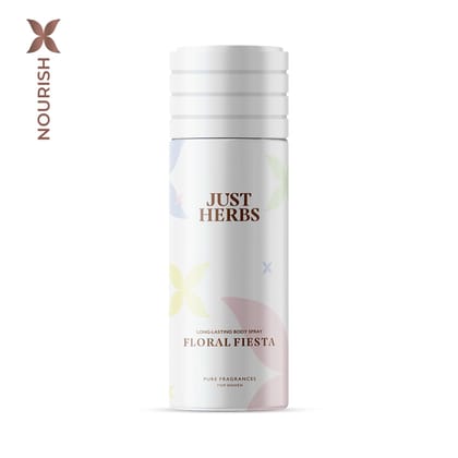 Just Herbs Long Lasting Floral Fiesta Deodorant Body Spray For Women - 150 ml
