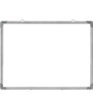 ECLET Alloy Steel, Aluminium Non Magnetic 1 X1 feet Double Sided White Board and Chalk Board Front Side whiteboard Marker Surface and Back Side Chalkboard Surface (1x1 feet, Pack of 1 Item) C.03