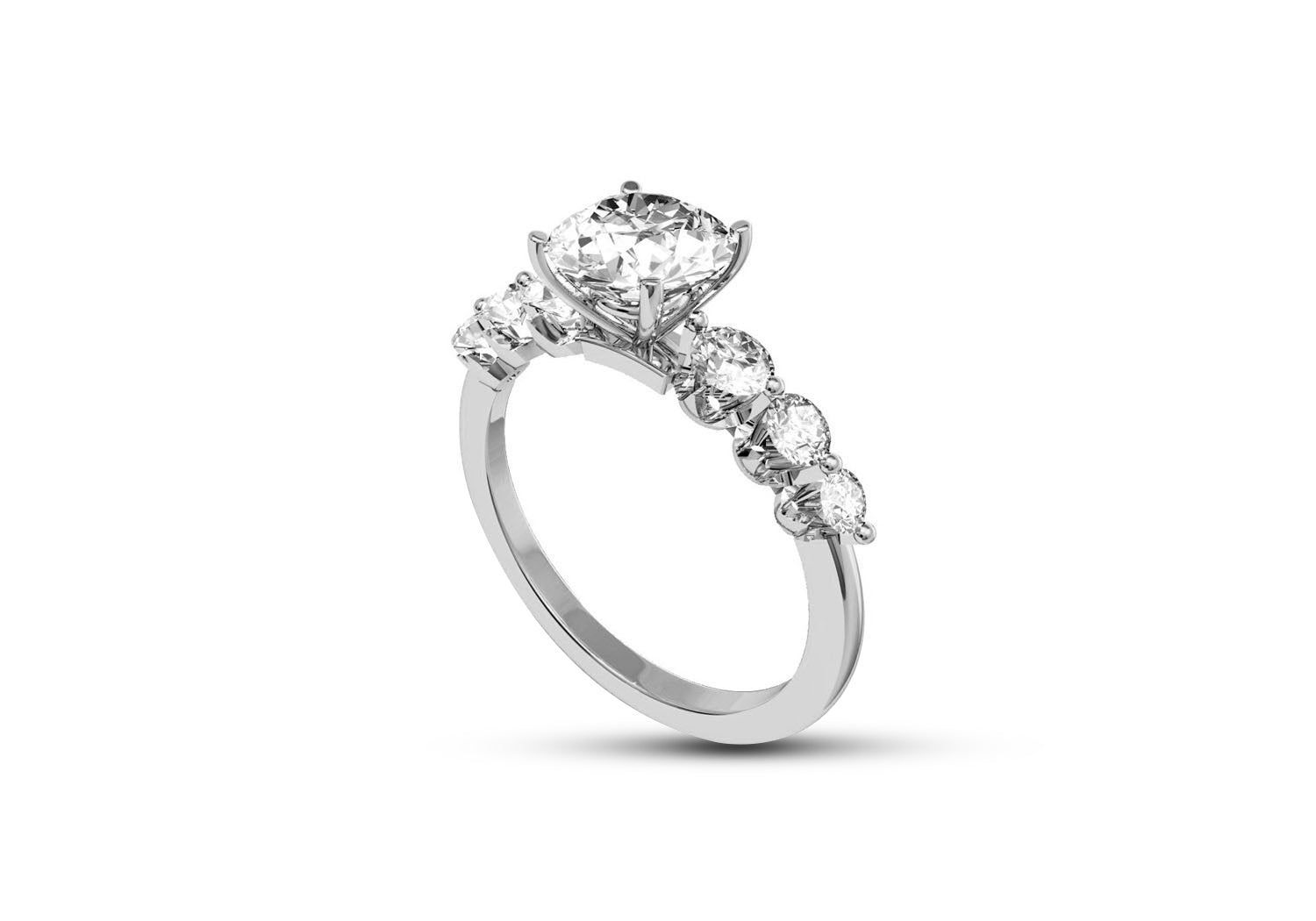 Delicate Opulence Classic Engagement Ring