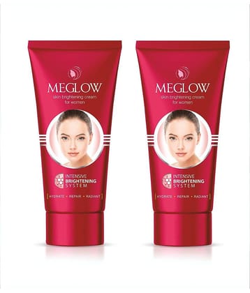 Meglow Skin Brightening Cream for Women it Hydrates and Evens Skin Tone 30g ( Pack of 2 )