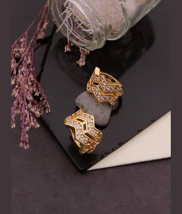 Shivay Fashion Gold Bali Earrings ( Pack of 1 )