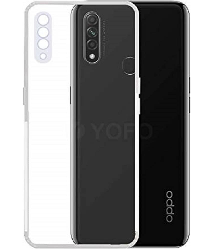 ZAMN - Transparent Silicon Plain Cases Compatible For Oppo A31 ( Pack of 1 )