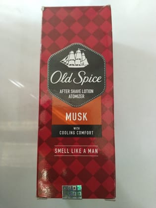 Old spice After shave lotion Atomizer Musk With Cooling comfort Smell like a man 