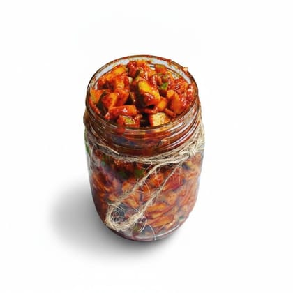 Traditional Homemade Mango Pickle - 200 gm - One glass jar