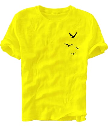 fashion and youth Pack of 1 Cotton Blend Relaxed Fit Men's T-Shirt ( Black )