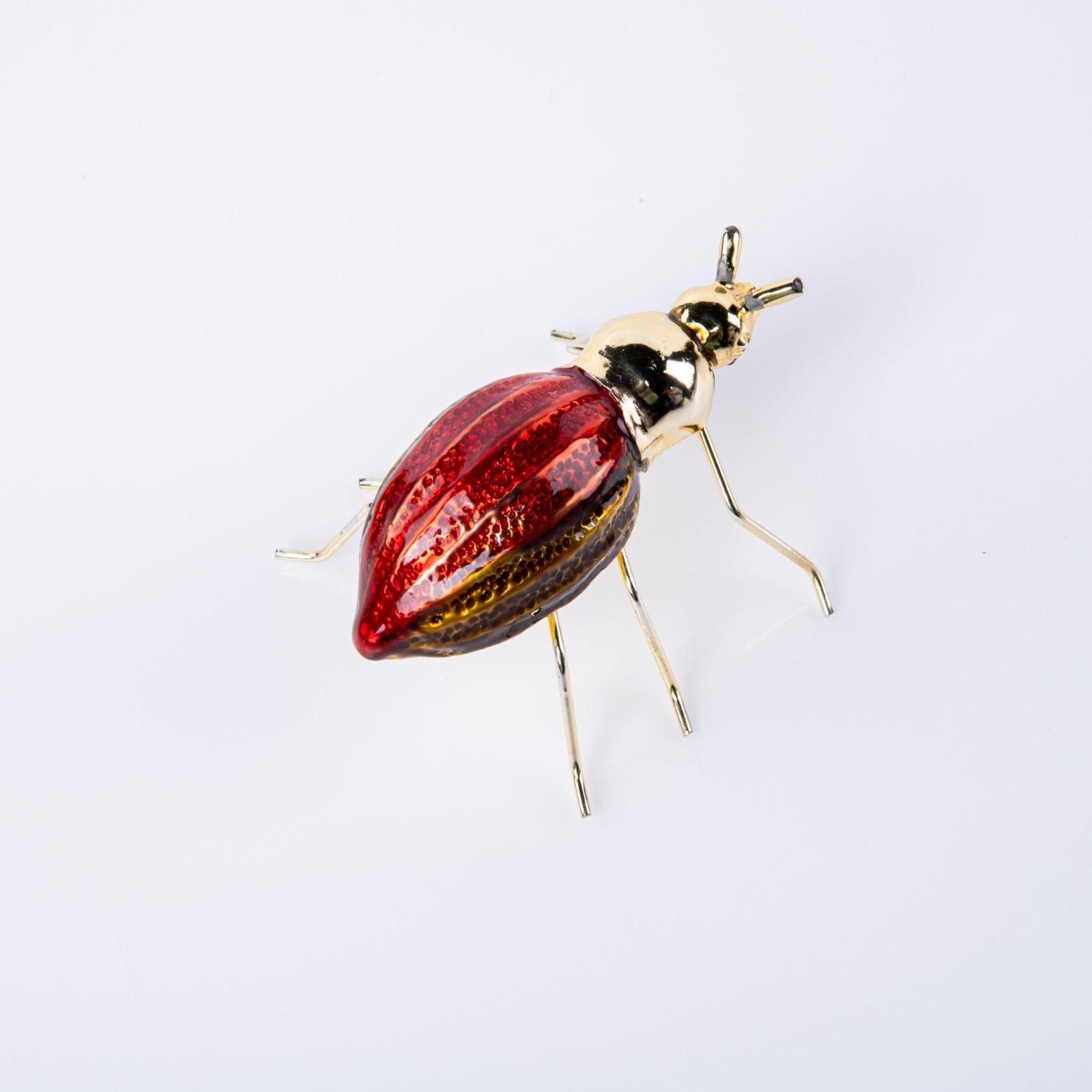 METAL INSECT CRAFT-Red Bug Decor