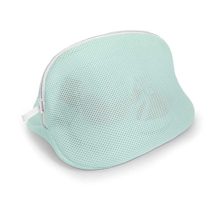 Yellow Weaves Shoes Wash Bags with Bumper Protectors, Shoes Laundry Bags for Washing Machine, Mesh Laundry Bag and Laundry Dryer for Shoes Sneakers Knitted Socks, Pack of 1 - Sea Green