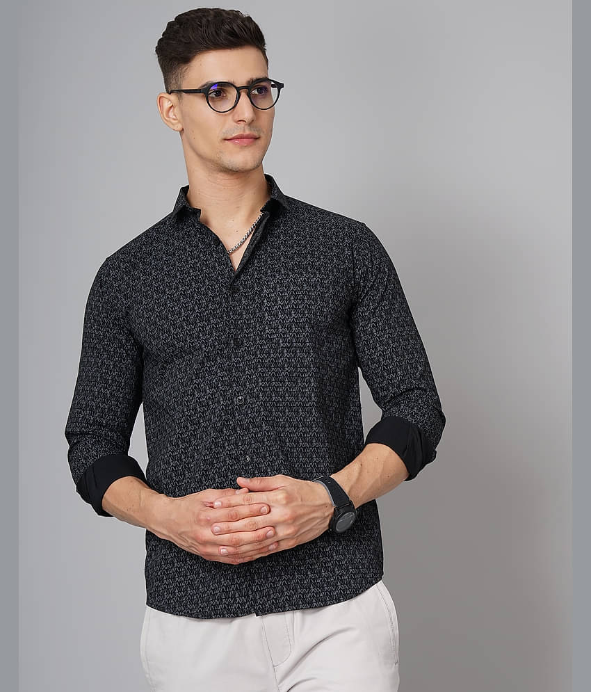 Paul Street - Black 100% Cotton Slim Fit Men's Casual Shirt ( Pack of 1 )