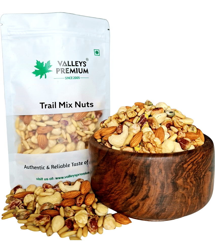 Valleys Premium Trail Mix Nuts 400 Grams (Pinenuts, Cashews, Almonds, Hazelnuts,Walnuts, Pistachios )