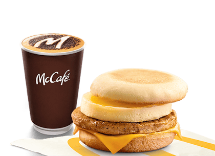 Sausage & Egg McMuffin Sandwich Combo