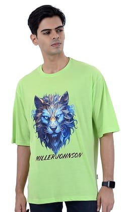 MILLER JOHNSON Men's Cotton Oversized Fit T-Shirt