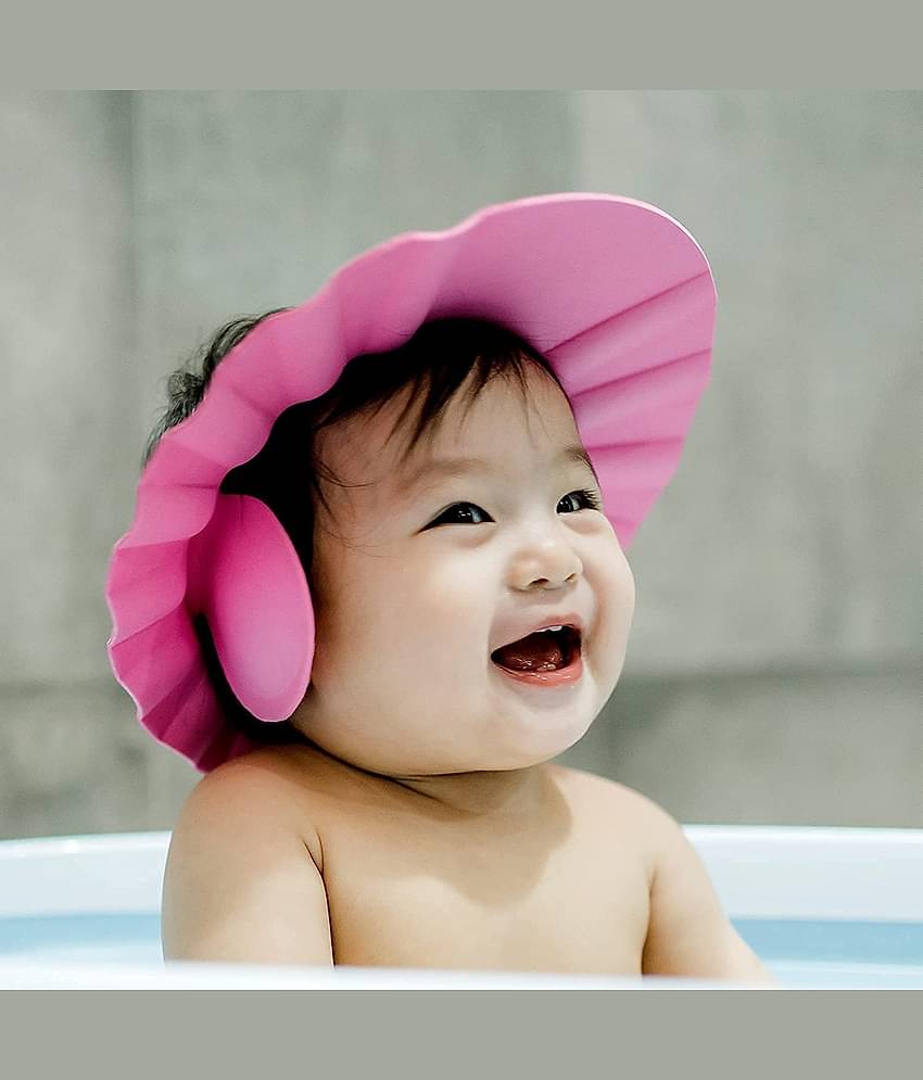 dust n shine Multi-Colour Plastic Shower Cap ( 2 pcs )