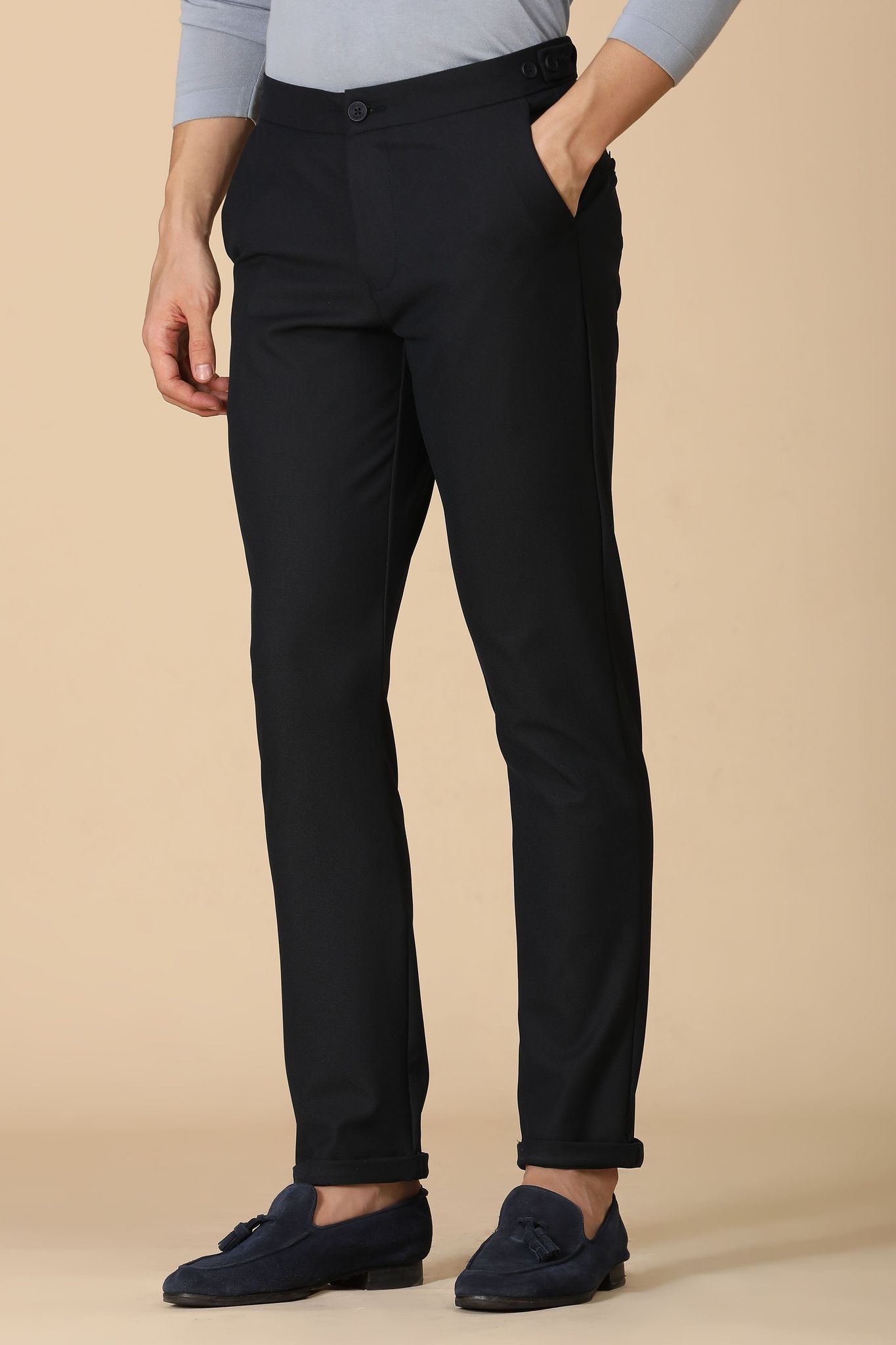 Retro - Formal Stretch Trouser - Navy-S-30 / NAVY