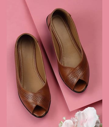 Sneakersvilla Tan Women's Casual Ballerinas