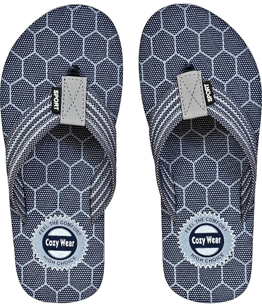 Cozy Wear - Gray Men's Thong Flip Flop