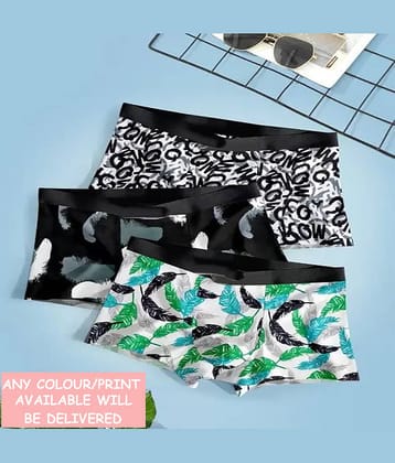 CAVENDRES Pack of 3 Nylon Trunks For Men's ( Multicolor1 )