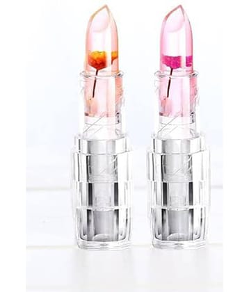 BLUSHIS Long Wear Jelly Flower Pink Matte Finish Lipstick (Pack of 2 )