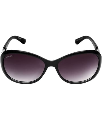 Creature - Black Oval Sunglasses ( Pack of 1 )