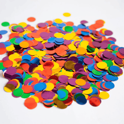 Multicolour Polka Dot Round Confettis for Table Decoration