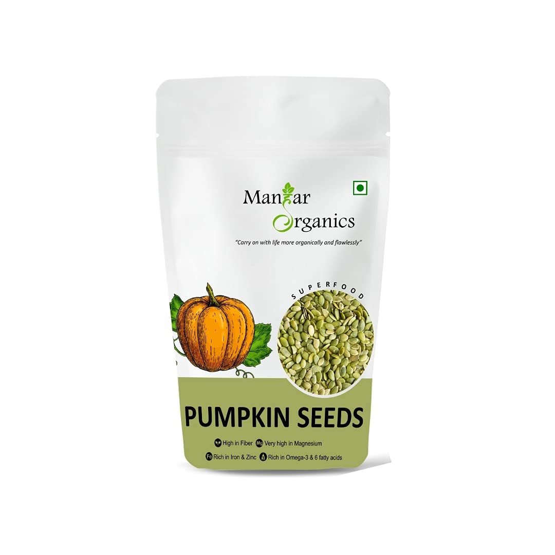 ManHar Organics Raw Pumpkin Seeds for eating 250 gm AAA Grade |Protein Rich Superfood|