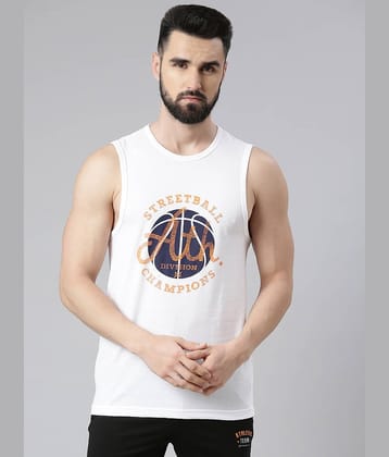 Force NXT Pack of 1 Cotton Blend Regular Fit Men's T-Shirt ( White )