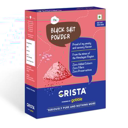 CRISTA Black Salt Powder, 500 gm