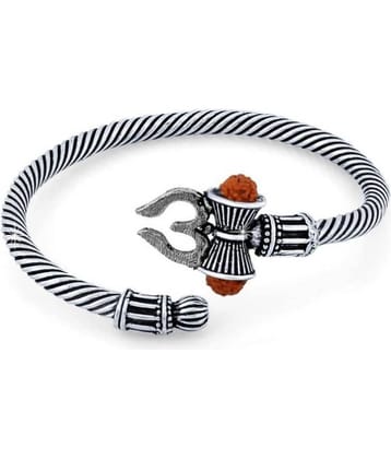 DvR ClicK Adjustable Trishul Damroo Rudraksha Bahubali Kada Bracelet Mahakal For Men Boys Girls