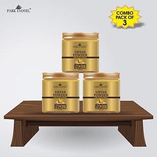 PARK DANIEL 100% Pure & Natural Ubtan Powder- For Whitening & Brightening Combo Pack of 3 Jars of 100 gms(300 gms) (300 g)