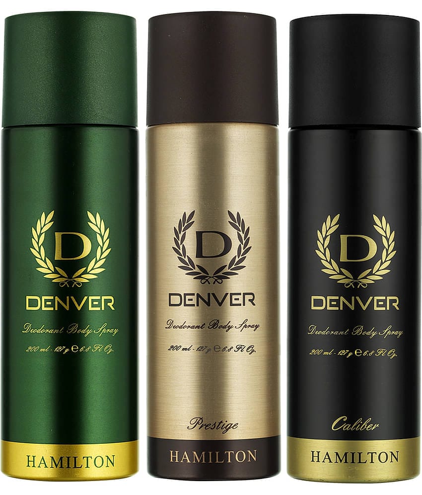 Denver Hamilton, Prestige And Caliber Deo 200Ml Each (Pack Of 3)