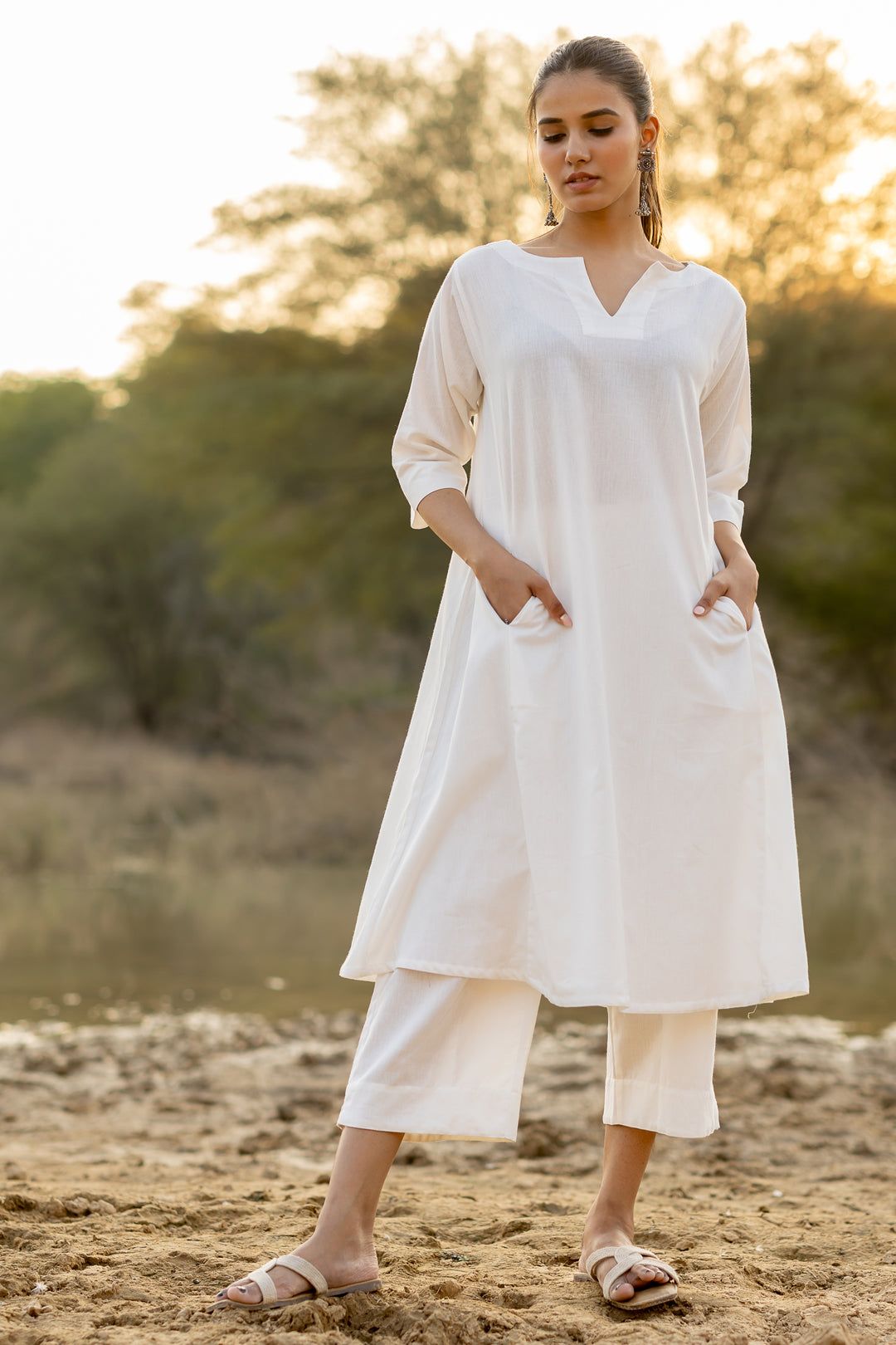 Ivory Grace Kurta Set-S