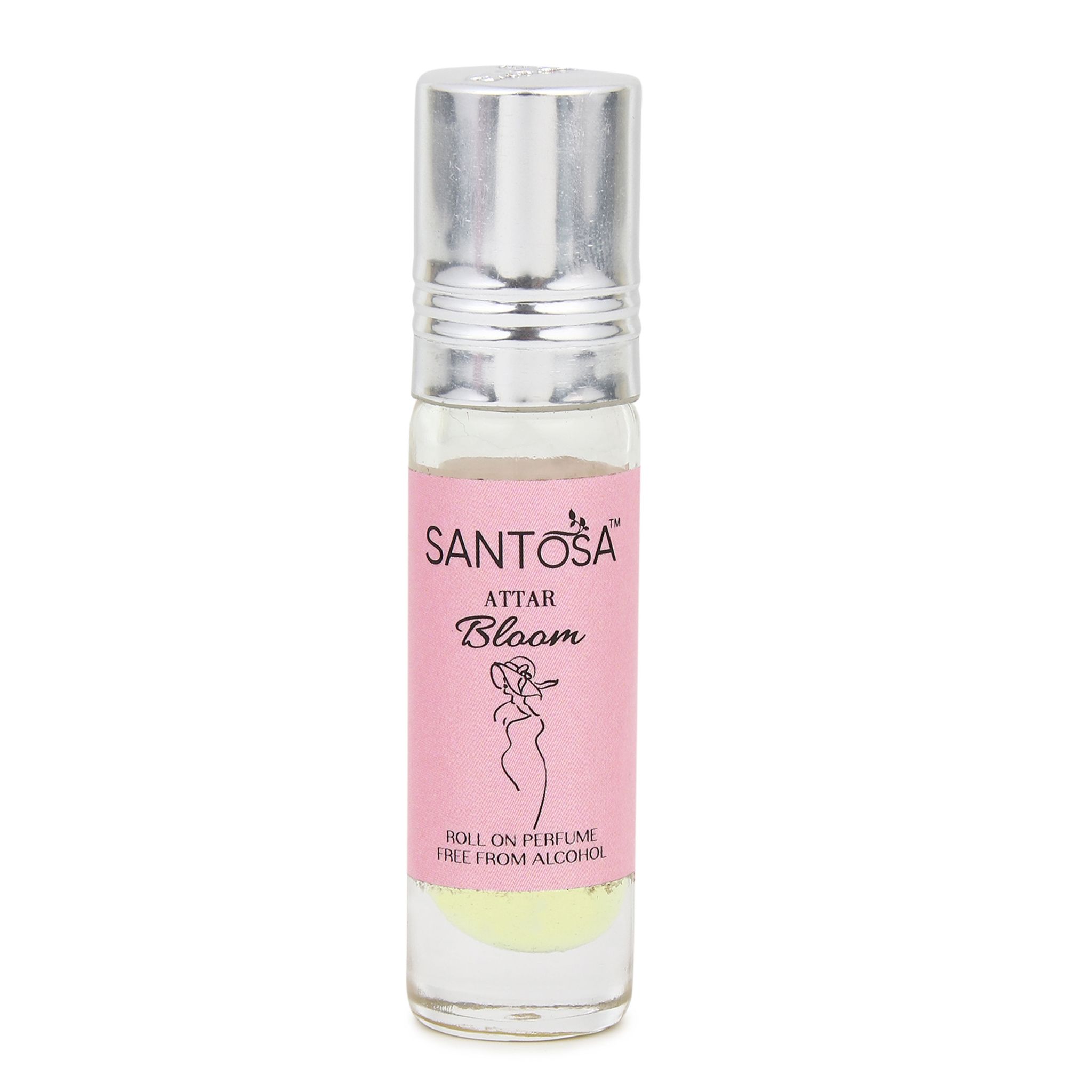 Santosa Original Bloom Attar 6ml - Premium Alcohol-Free, Fresh Floral Scent, Long-Lasting Roll-On, Best Rajnigandha Attar for Women