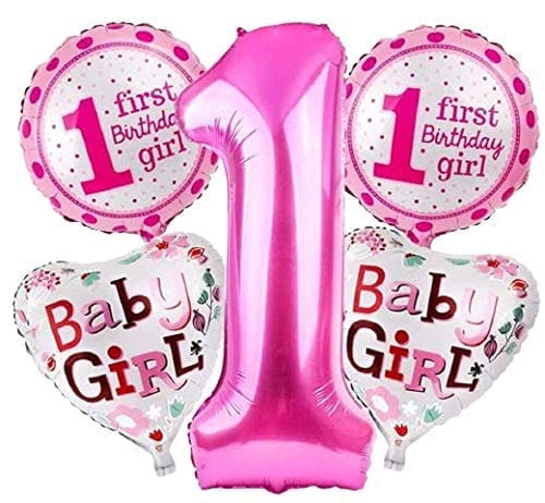 1st Birthday Girl Set Of 5 - Party and Festive Needs | Buy online on ZillyBuy