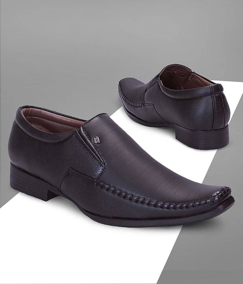 Aadi Black Formal Shoes