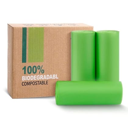 Enviclean Compostable Materials Bags (500 kg) | Eco-Friendly Embossed Plastic | Shopping & Retail Carry Bags