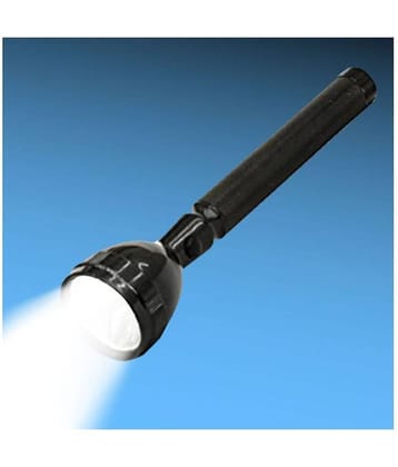 P 600 Meter Long Beam Waterproof Chargeable LED 2 Mode High Power - 2W Rechargeable Flashlight Torch (Pack of 1)