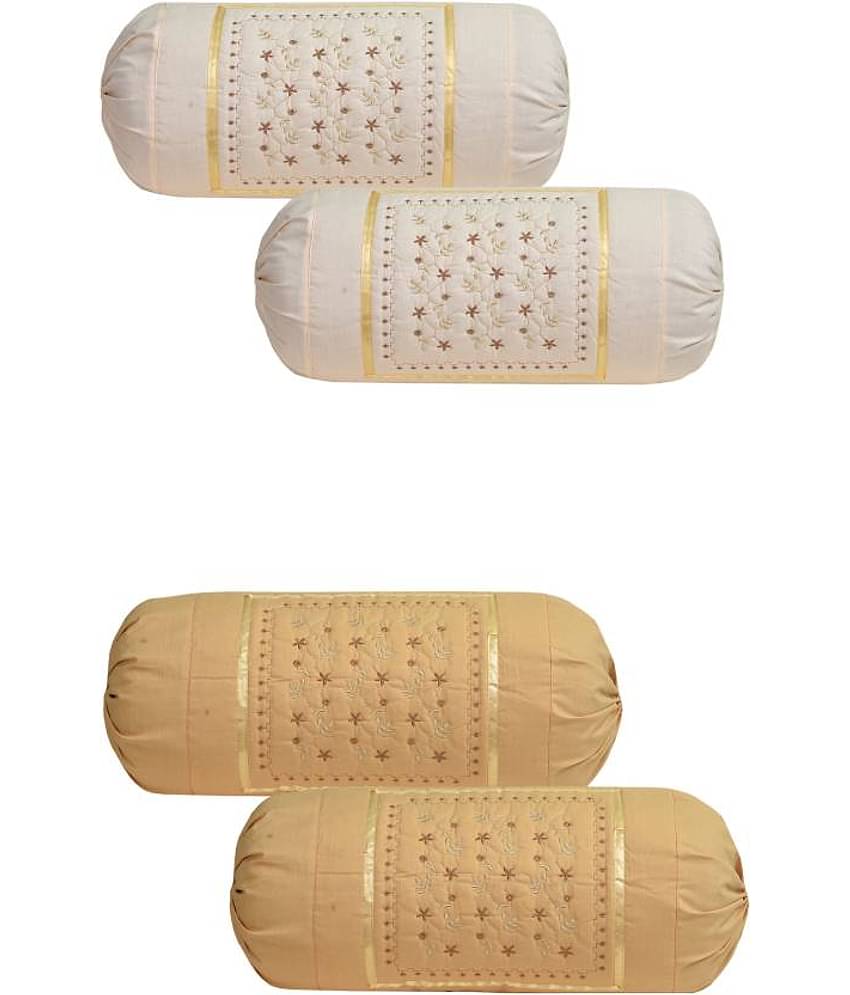 MAHALUXMI COLLECTION Pack of 4 Multi Pillow Cover