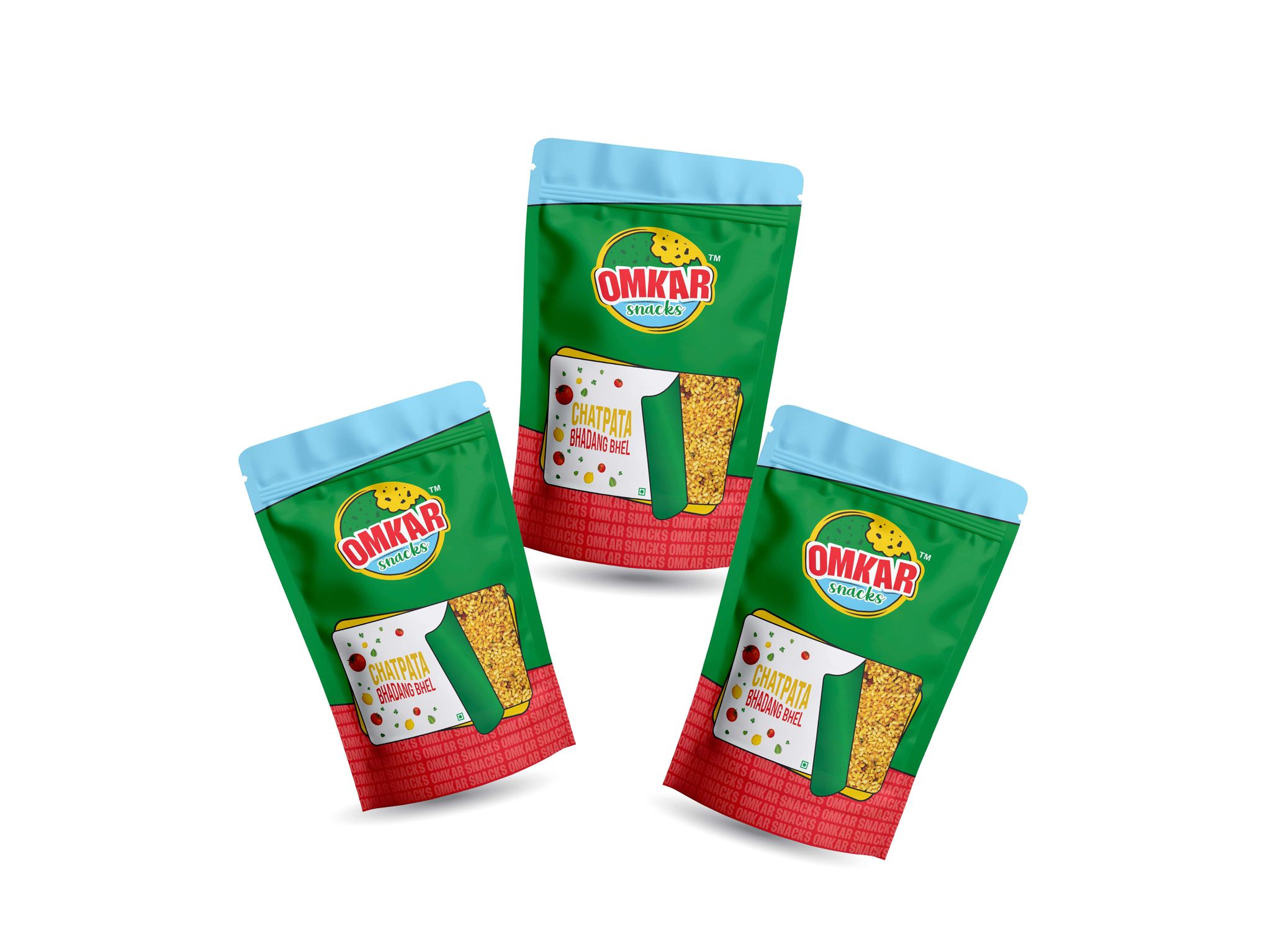 Omkar Snacks | Chatpata Bhadang Bhel - 200 gms - Pack of 3 I Healthy snacks with 50% less oil I No Added Preservatives |Sev - Murmura - Puffed Rice | Chatpata - Savoury - Namkeen I