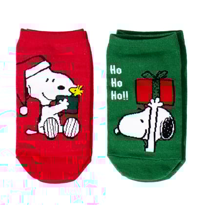 Thela Gaadi Peanuts : Winter Themed socks (Pack of 2 Pairs)