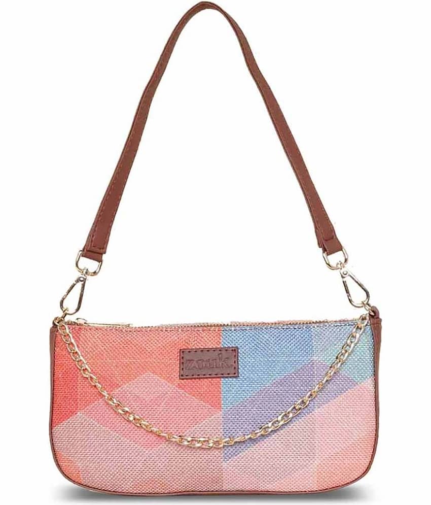 Zouk Shoulder Bag Jute Set of 1 ( Multicolor )