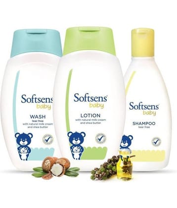 Softsens Baby Bath Time Kit (Pack of 3)