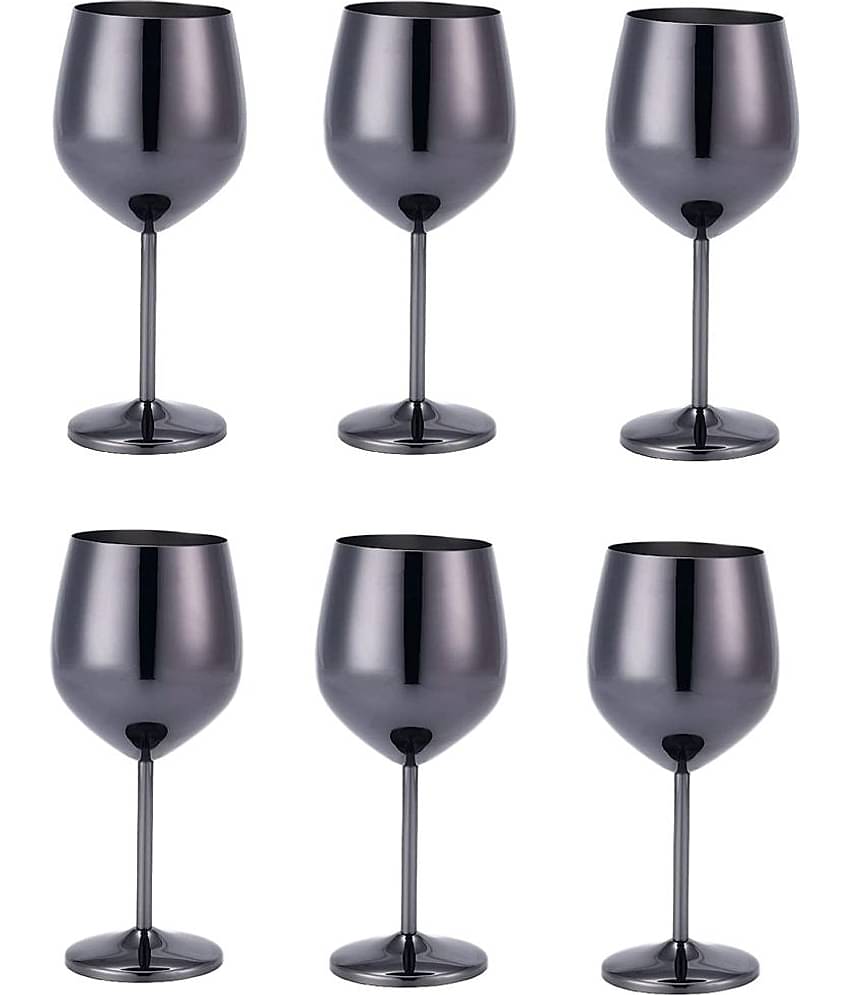 Dynore Stainless Steel 250 ml Wine Glasses