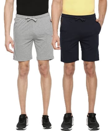 Dollar Athleisure - Multi Cotton Men's Shorts ( Pack of 2 )