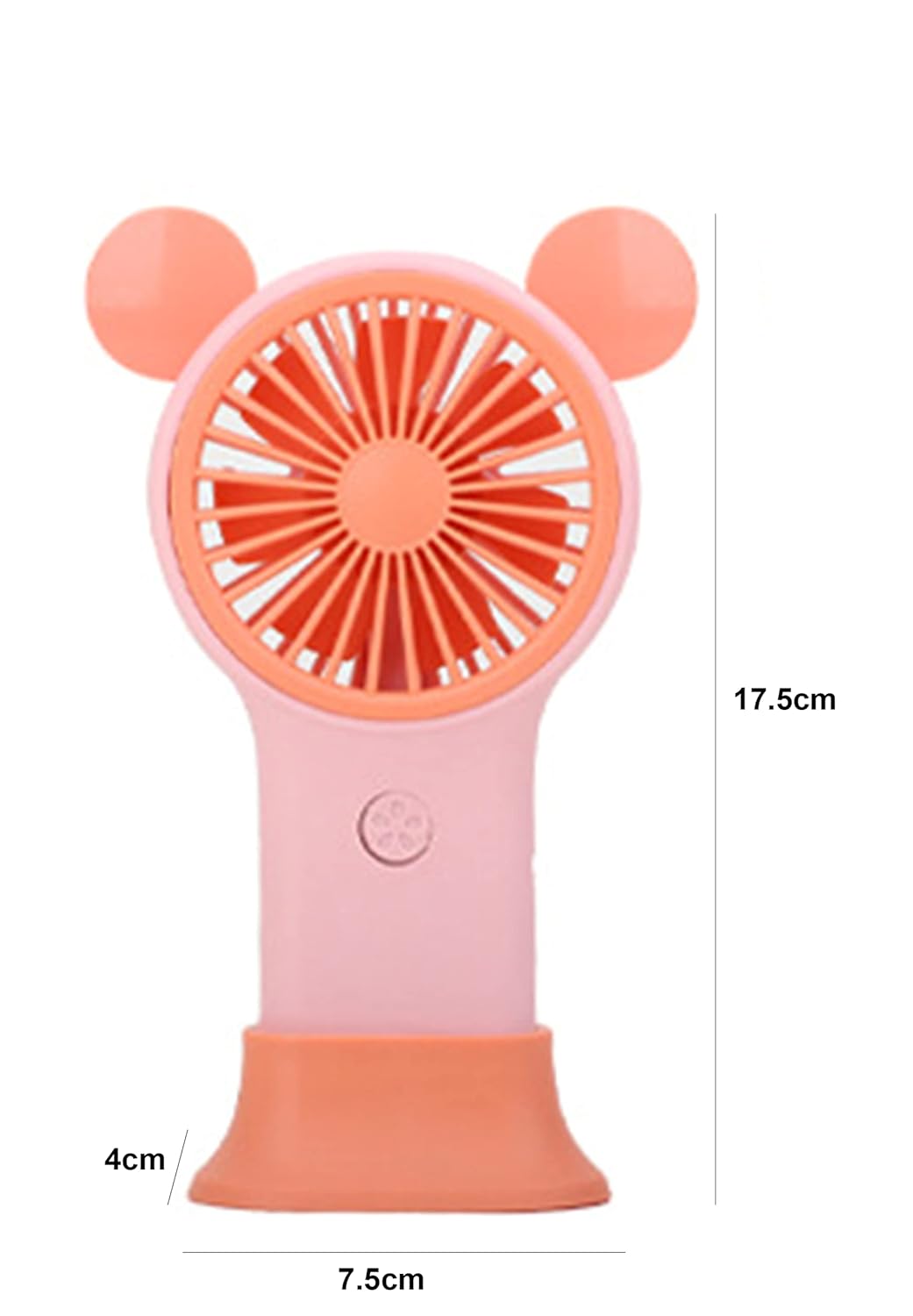 Rechargeable Mini Fan, Cute Deer Portable Handheld Fan with 3 Speeds, Small Personal Fan for Home Office Travel (Green)